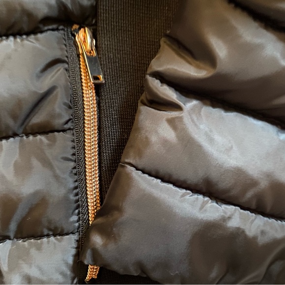 CI SONO Lightweight Navy Puffer with Rose Gold Zippers size S - Picture 3 of 9